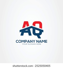 AQ or QA Creative Modern Letters Logo Design Element