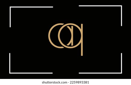 AQ, QA, Q, A, Abstract Letters Logo Monogram