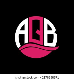 AQB initial modern logo design vector icon template