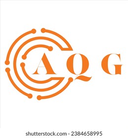 AQG letter design.AQG letter technology logo design on white background.AQG Monogram logo design for entrepreneur and business.