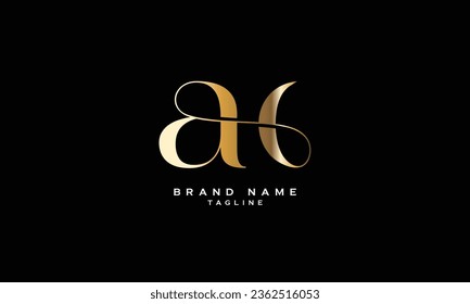 AQH, AHQ, QAH, QHA, HQA, HAQ, AH, HA, Abstract initial monogram letter alphabet logo design