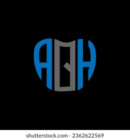 AQH letter logo creative design. AQH unique design.

