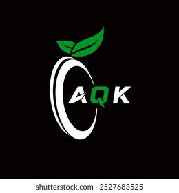 AQK creative minimalist letter logo. AQK unique vector initials alphabet letter logo design 