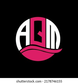 AQM initial modern logo design vector icon template