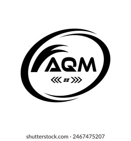 AQM-Buchstabe Logo Design. AQM Einfaches und modernes Logo. AQM Monogramm Logo. AQM Abstrakt Alphabet Vektorgrafik Logo Design.