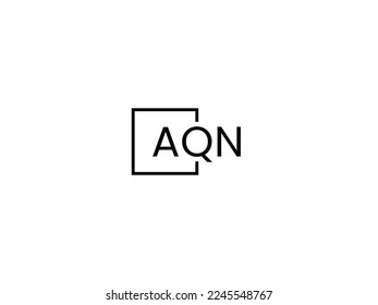 AQN Letter Initial Logo Design Vector Illustration