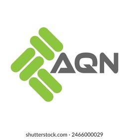 AQN letter logo design on black background. AQN creative initials letter logo concept. AQN letter design.