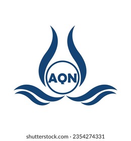 AQN letter logo design with white background in illustrator, AQN Monogram logo design for entrepreneur and business.
