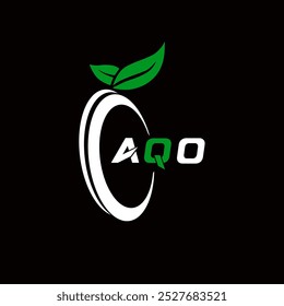 AQO creative minimalist letter logo. AQO unique vector initials alphabet letter logo design 