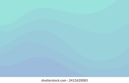 Aqua Abstract Background With Wave Vector Illustration, perfect for office, company, school, social media, advertising, sales, printing and more