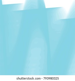 aqua blue abstract graphic pattern with zig zag lines, transparent areas edgy squared upper border, vector illustration
