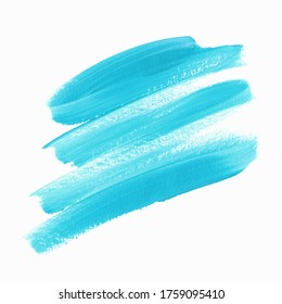 Aqua blue brush paint grunge texture background vector. Perfect design for logo, headline and sale banner. 