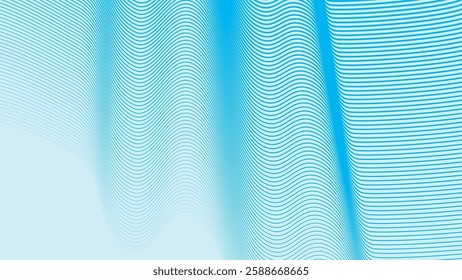 Aqua blue color with stripes line abstract background for backdrop