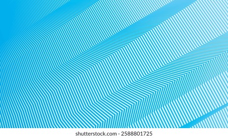 Aqua blue color with zig zag stripes abstract background for backdrop or presentation