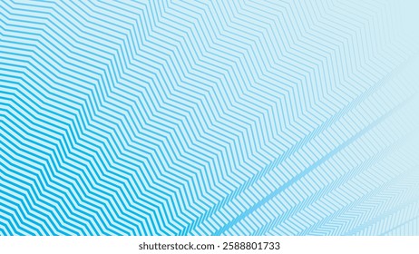 Aqua blue color with zig zag stripes abstract background for backdrop or presentation