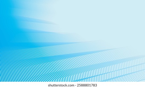Aqua blue color with zig zag stripes abstract background for backdrop or presentation