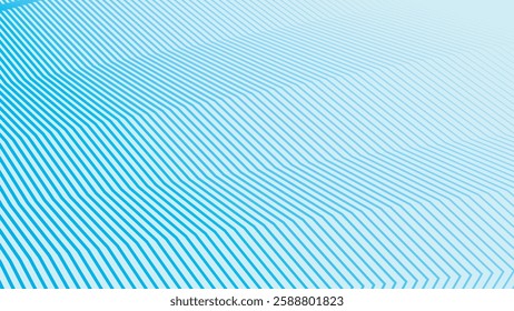 Aqua blue color with zig zag stripes abstract background for backdrop or presentation