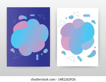 Aqua blue geometric shape on white design for annual report, brochure, flyer, poster. Blue abstract background vector illustration for flyer, leaflet, poster. Business abstract A4 brochure template.