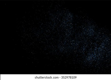 Aqua blue glitter texture vector on a black background.