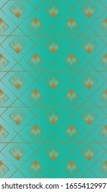 Aqua Blue With Gold Seamless Patterns with a touch of Pop Art. Luxurious, elegant, classic style. For Wallpapers, Tiles, Fabric Prints or anything you like.