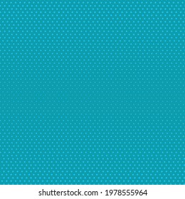 Aqua blue halftone pop art seamless vector repeat pattern. Subtle, vintage, grainy, retro comic style background texture graphic. Abstract round, circle dot shading in vibrant colour.