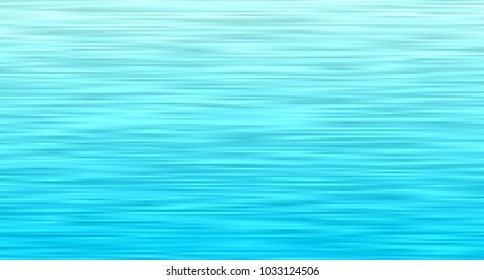 Aqua Blue Ocean Waves Vector Background. Turquoise Gradient Stripes Texture. Sea Horizon Backdrop. Hatching Strokes Surface.