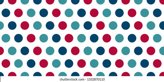 Aqua, Blue and Red Polka Dot Background