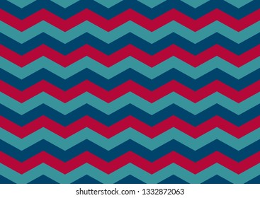 Aqua, Blue and Red Zigzag Background