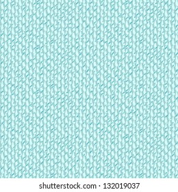 Aqua blue seamless pattern with organic shapes like water drops similar to 60s wallpaper design. Vector background texture for website, wedding invitation, wrapping paper, fabric, modern textile