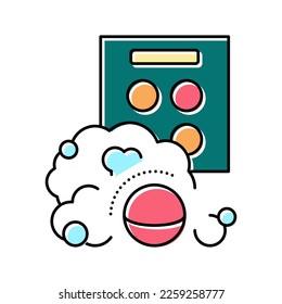 vector de icono del color de las bombas acuáticas. cartel de las bombas acuáticas. ilustración de símbolo aislado