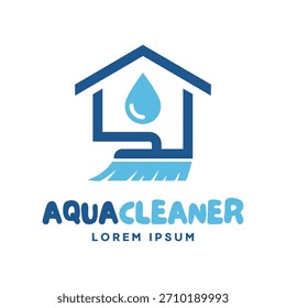 Aqua cleaner Logo, Vektorgrafik-Design