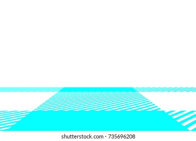 Aqua Gingham pattern. Texture from rhombus/squares for - plaid, tablecloths, clothes, shirts, dresses, paper, bedding, blankets, quilts and other textile products. Vector illustration.