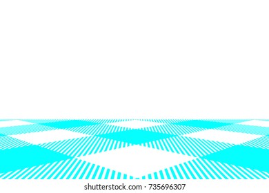 Aqua Gingham pattern. Texture from rhombus/squares for - plaid, tablecloths, clothes, shirts, dresses, paper, bedding, blankets, quilts and other textile products. Vector illustration.