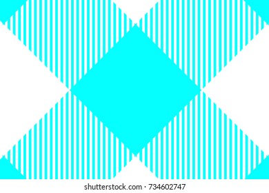 Aqua Gingham seamless pattern. Texture from rhombus/squares for - plaid, tablecloths, clothes, shirts, dresses, paper, bedding, blankets, quilts and other textile products. Vector illustration.