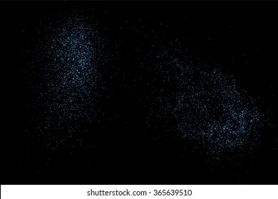 Aqua  glitter texture vector on  black background.