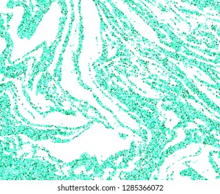 Aqua green glitter waves texture background. Abstract color sparkles of confetti. Bright celebration vector illustration.