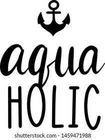 Aqua Holic decoration for T-shirt