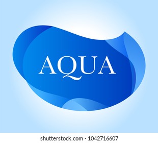 Aqua image of drop