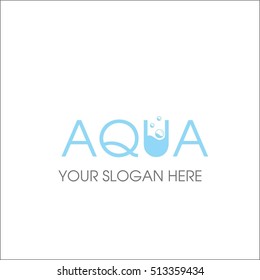 Aqua Logo Design Template