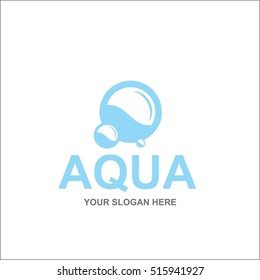 Aqua logo design template