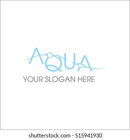 Aqua logo design template