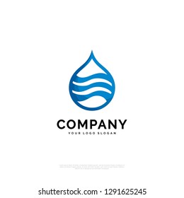 aqua logo design template. creative sign. Universal vector icon. - Vector