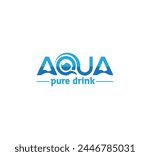 aqua logo design vector water splash logo