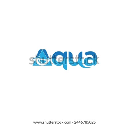 aqua logo design vector water splash logo