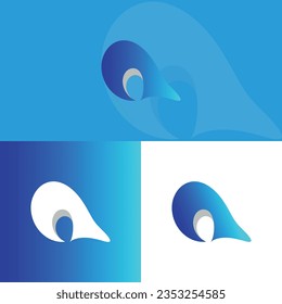 aqua logo and ocean wave logo