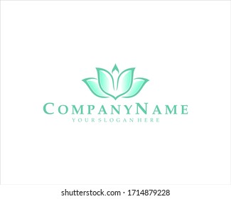 Aqua Menthe Nature Vector Logo Design