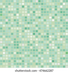 Aqua Menthe seamless background, Mosaic tiles of various colors, abstract architectural background, seamless vector background, mosaic tiling the pool walls, bathroom, kitchen, tiled floor