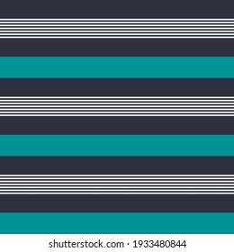 Aqua and Navy seamless stripes pattern. Abstract vector background. Stylish colors. Multi Stripes