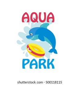 aqua park. Vector Illustration