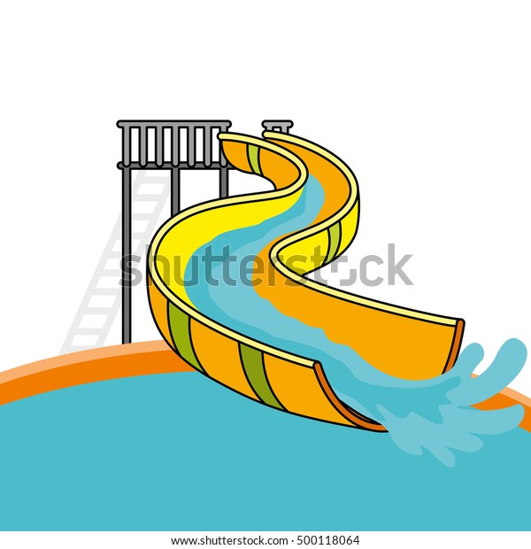 Aqua Park Vector Illustration Stock Vector (Royalty Free) 500118064